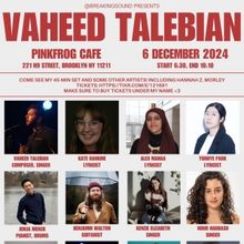 BREAKING SOUND To Celebrate The Holiday Season With New Works By Vaheed Talebian And 