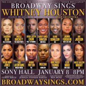 Shoshana Bean, Charity Angél Dawson, Eleri Ward Join BROADWAY SINGS WHITNEY HOUSTON