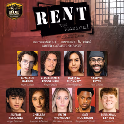 RENT to Take Stage at Pittsburgh's Greer Cabaret Theater