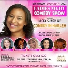 Nicky Sunshine Hosts 'Ladies Night Comedy Show' at Comedy in Harlem This Weekend