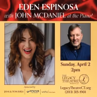 Broadway's Eden Espinosa Comes To Legacy Theatre, April 2