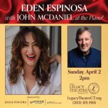 Broadway's Eden Espinosa Comes To Legacy Theatre, April 2