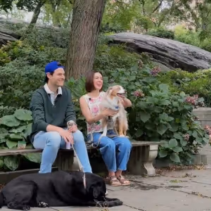Exclusive: Evan Alexander Smith & Liana Hunt Cuddle up with Their Broadway Pets…