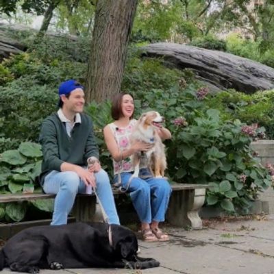 Exclusive: Evan Alexander Smith & Liana Hunt Cuddle up with Their Broadway Pets, Phoebe & Newman