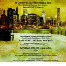 Mary Micari's VOICES Returns To NYC, October 29