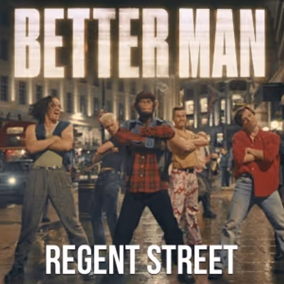 Video: Robbie Williams Sings in 'Regent Street' Dance Sequence From BETTER MAN