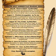 Theatre West Summer Reading Series to Launch With HOUSE OF SAURO