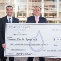 Avenue Of The Arts Costa Mesa, A Tribute Portfolio Hotel, Presents Check For…