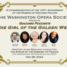 Washington Opera Society to Present Puccini's THE GIRL OF THE GOLDEN WEST