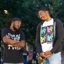 Ozzie Jones, Jared Chichester, Davon Johnson, And David Pica of PASS OVER at Theatre 