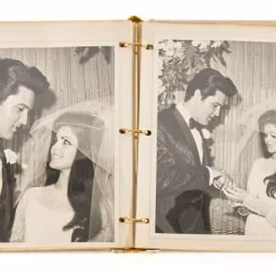 Elvis Presley's Private Wedding Photo Album to Be Auctioned