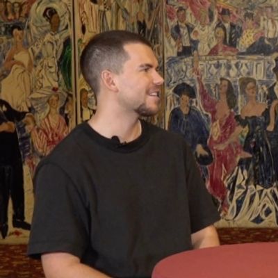 Video: Luke Newton Is Taking Up Residence at the HOUSE OF MCQUEEN