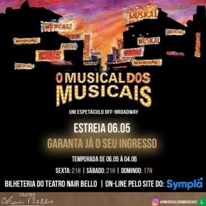 Pocket Show O MUSICAL DOS MUSICAIS Honors Famous Broadway Musicals