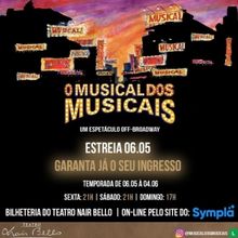 Pocket Show O MUSICAL DOS MUSICAIS Honors Famous Broadway Musicals