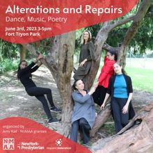 Amy Kail to Present ALTERATIONS AND REPAIR in Fort Tryon Park in June