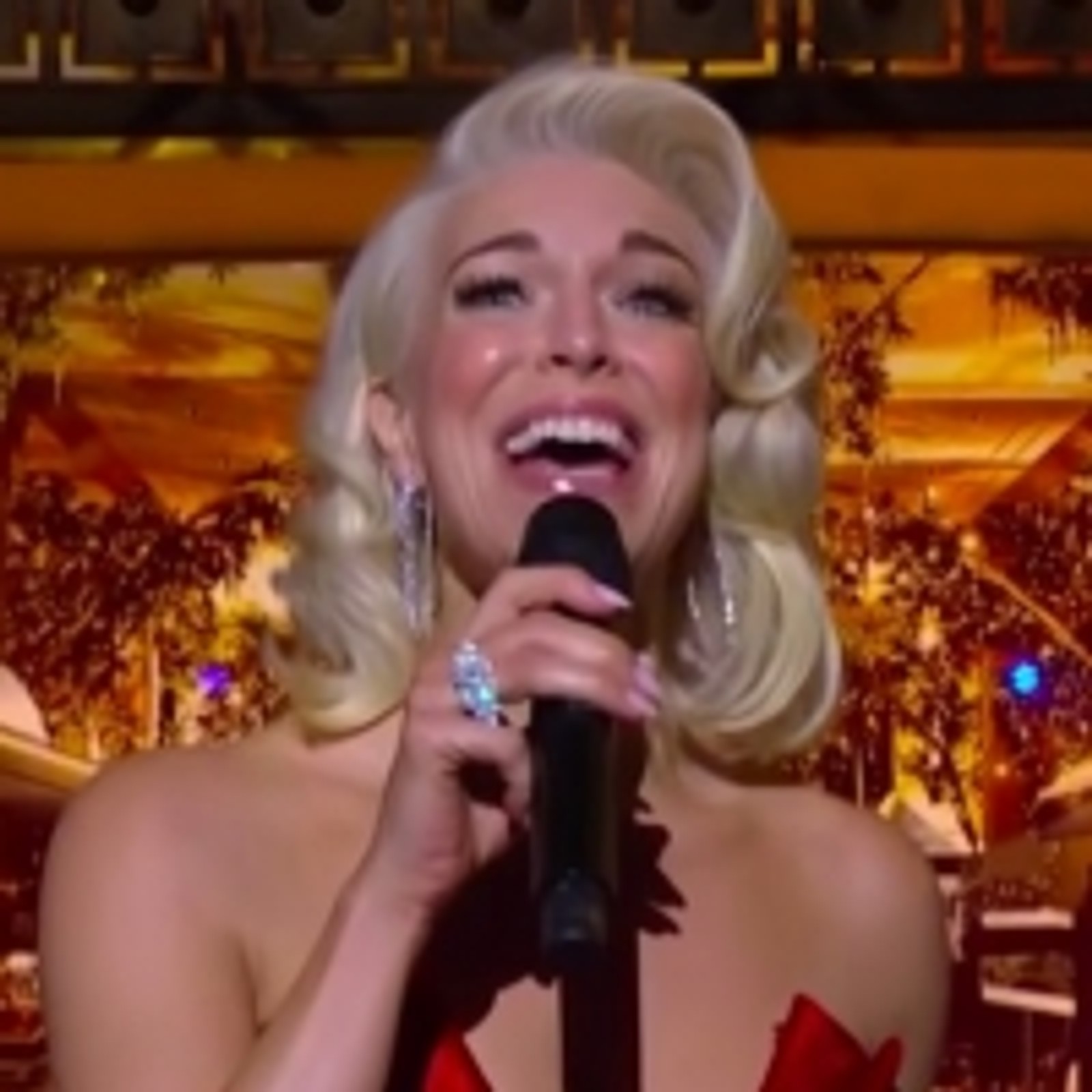 VIDEO: Hannah Waddingham & Michael Bublé Sing 'Christmas (Baby Please Come Home)'