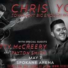 Chris Young, Scotty Mccreery, And Payton Smith Come To The Spokane Arena