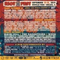 Riot Fest Announces 2019 Daily Lineup