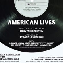Mervyn Rothstein's AMERICAN LIVES Comes to the Guild Hall Stage in March