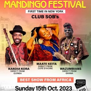 Afromondo to Present Debut of Mandingo Festival NYC Featuring Kandia Kora, Maaté…