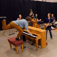 Video: Marcus' MILLION DOLLAR QUARTET Rehearse 'Brown Eyed Handsome Man' Video