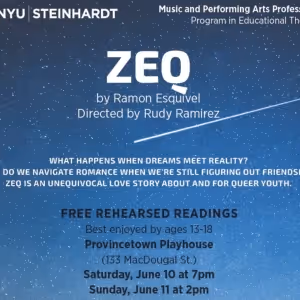 New Plays For Young Audiences to Present ZEQ by Ramon Esquivel This Summer