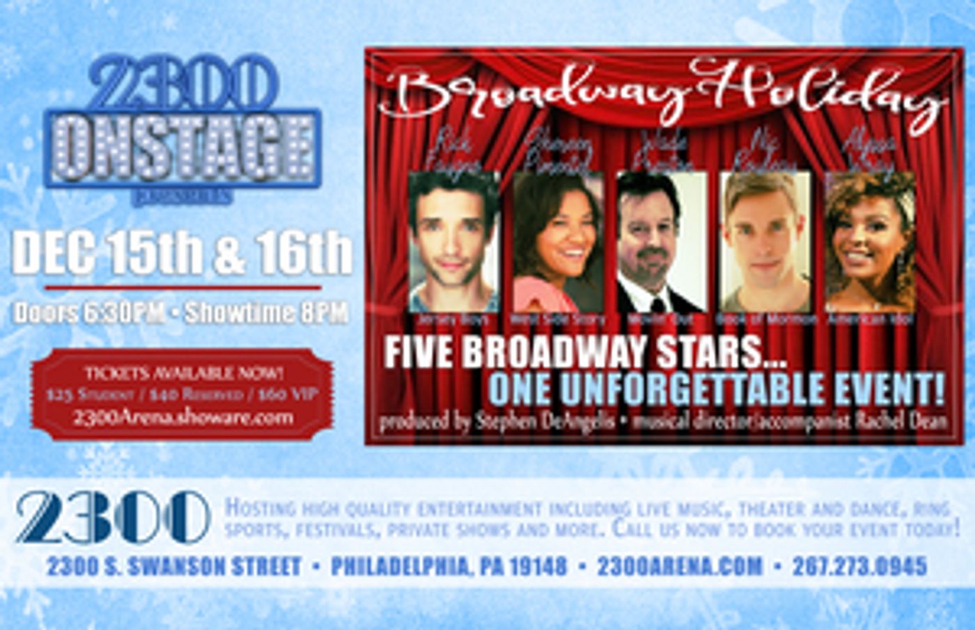 Holiday Events from 2300 On Stage! Holiday Events from 2300 On Stage! Image