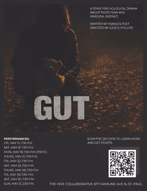 U.S. Premiere of GUT by Frances Poet Will Present in St. Paul