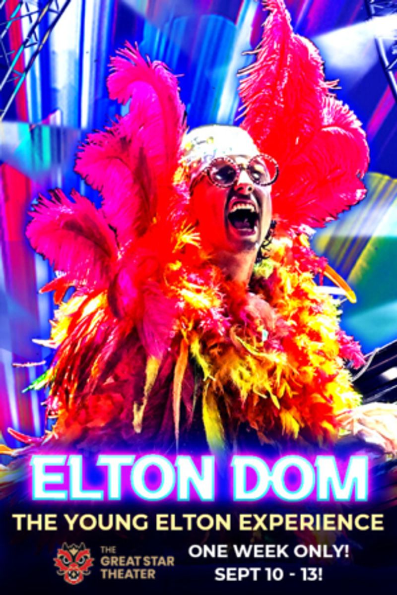 Special: Elton Dom: The YOUNG ELTON EXPERIENCE at Great Star Theater in San Francisco Image