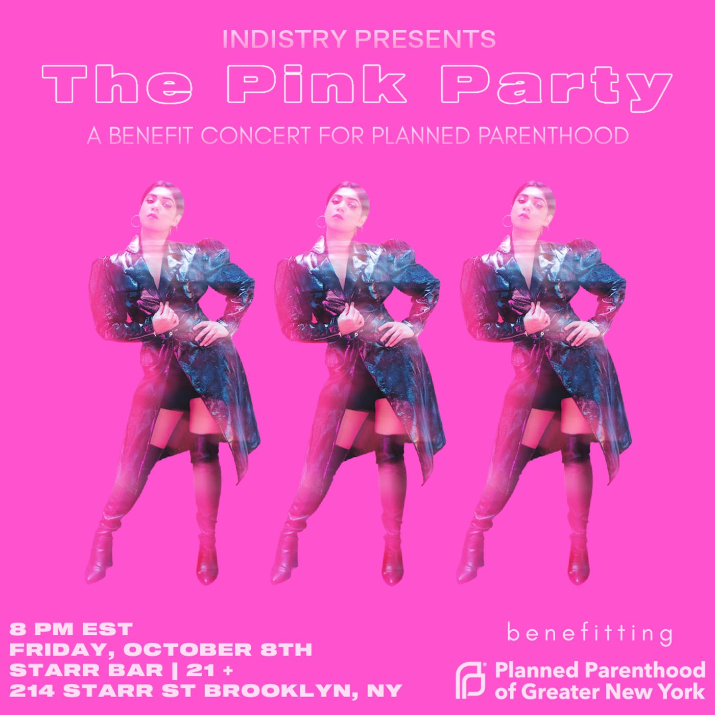 Music Artist Amsi to Host THE PINK PARTY Benefit Concert for Planned Parenthood of Greater New York  Image