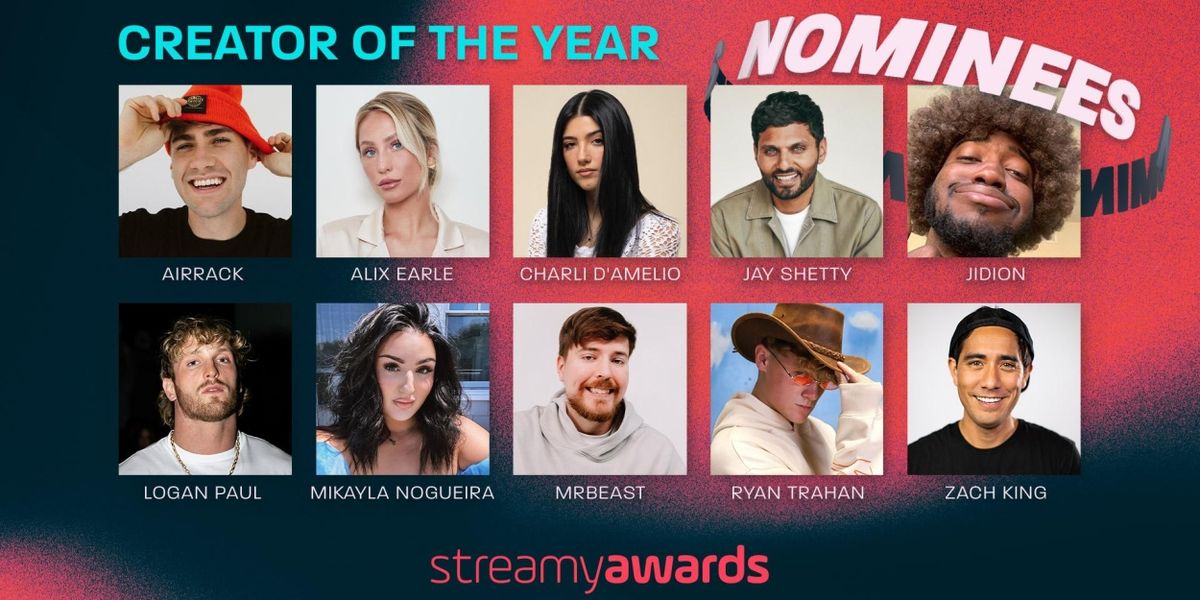 2023 Streamy Awards Announce Host & Nominees Including the Jonas Brothers, Kate Hudson, Dylan Mulvaney, Meghan Trainor, Sam Smith, & More