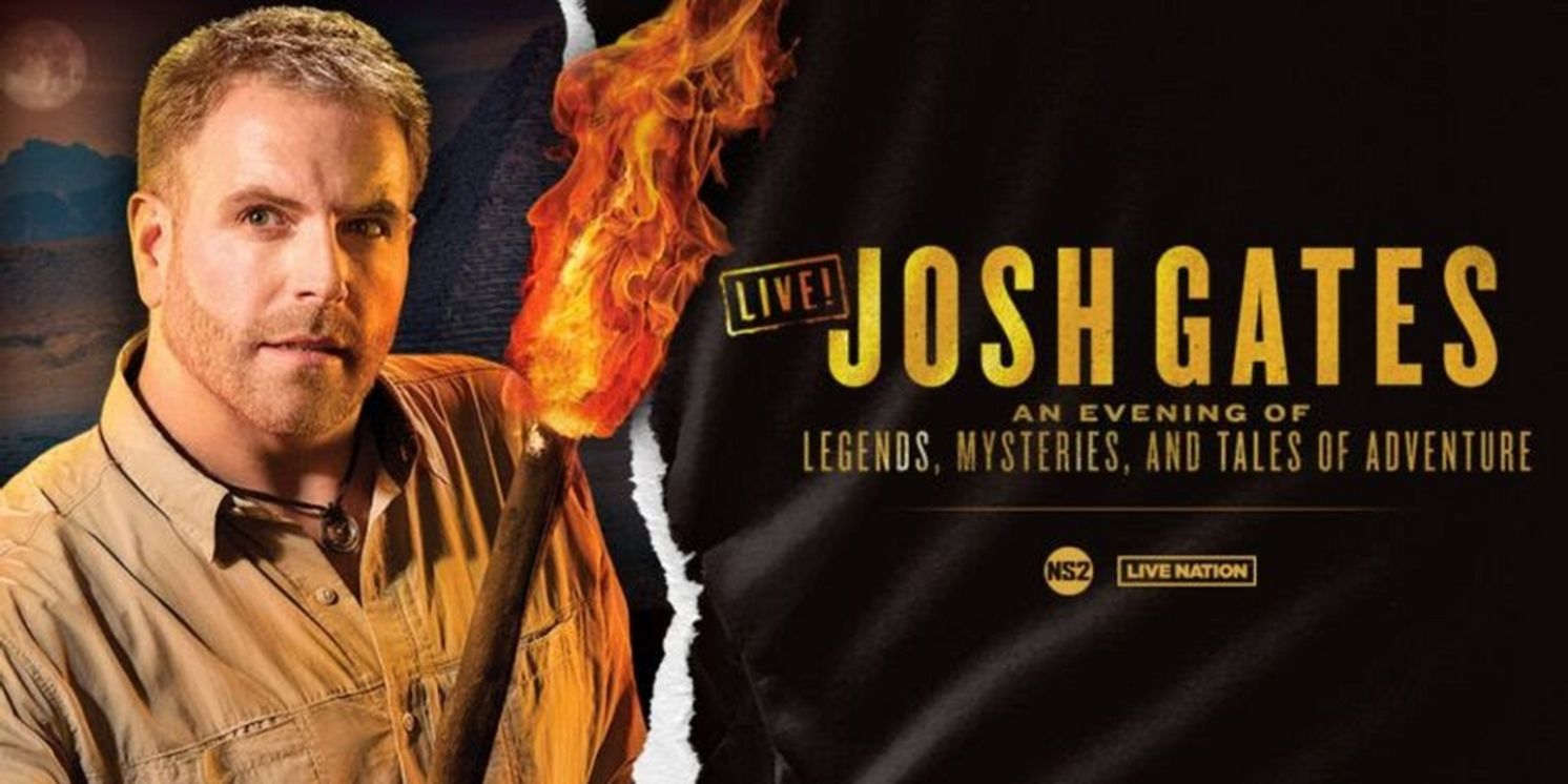 2024 Dates Announced for JOSH GATES LIVE! AN EVENING OF LEGENDS, MYSTERIES, AND TALES OF ADVENTURE  Image