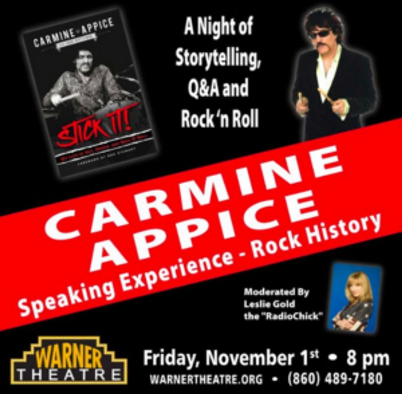 Legendary Drummer Carmine Appice Comes to The Warner  Image