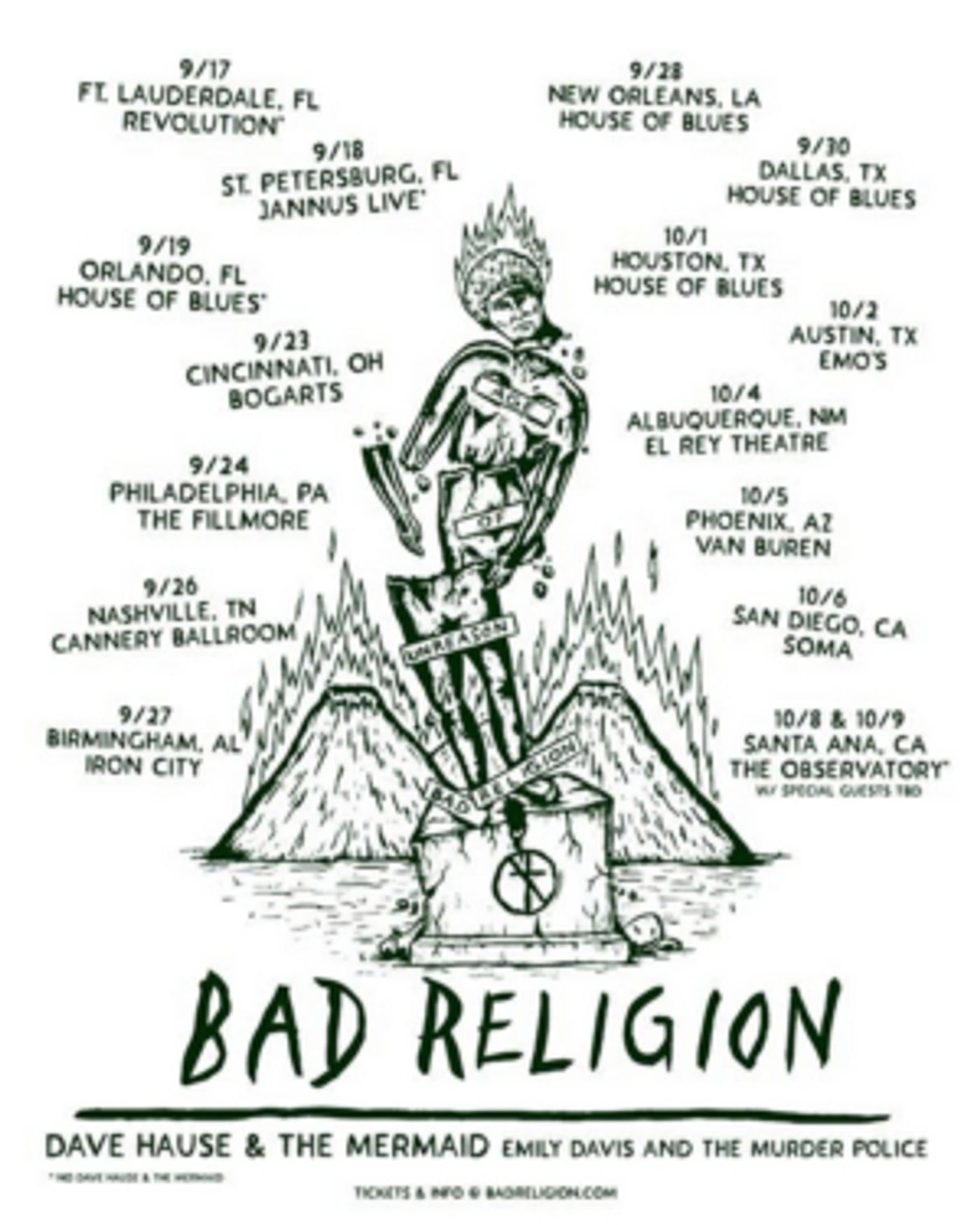 Bad Religion Expands Fall Tour  Image