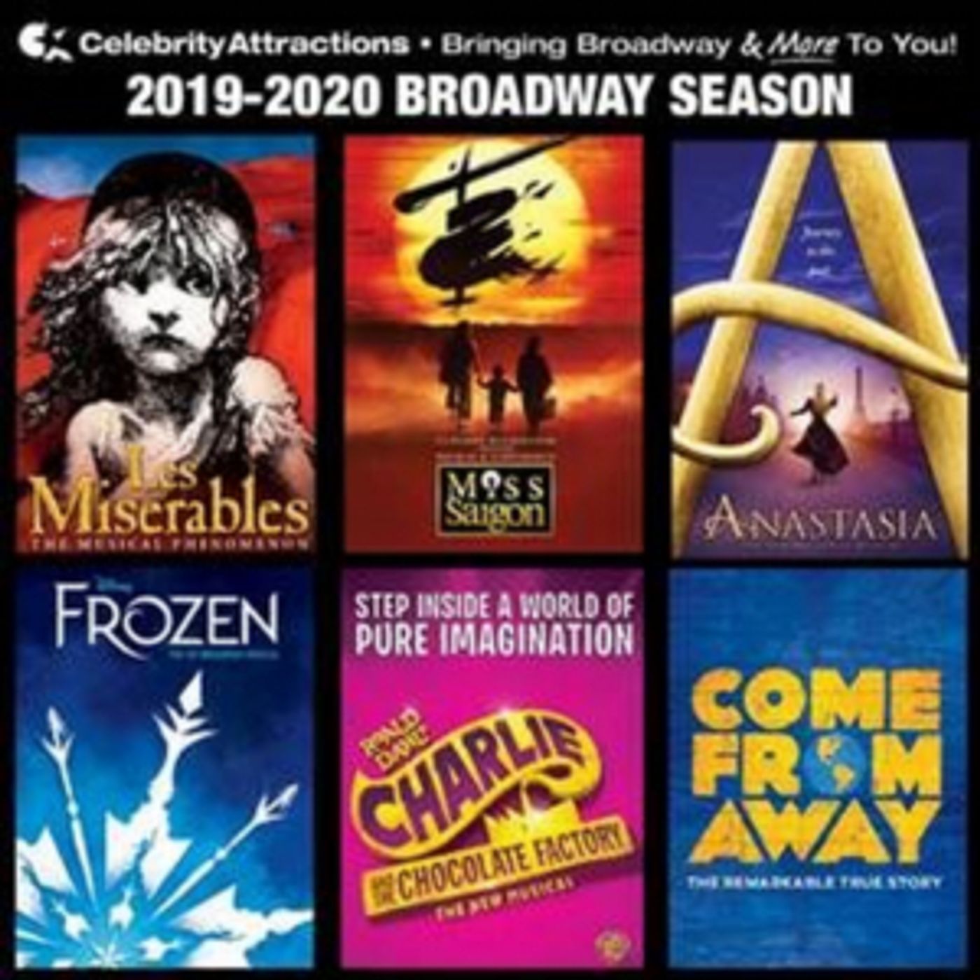 Celebrity Attractions Announces 2019-2020 Broadway Season Tickets Now On Sale in Tulsa Celebrity Attractions Announces 2019-2020 Broadway Season Tickets Now On Sale in Tulsa Image