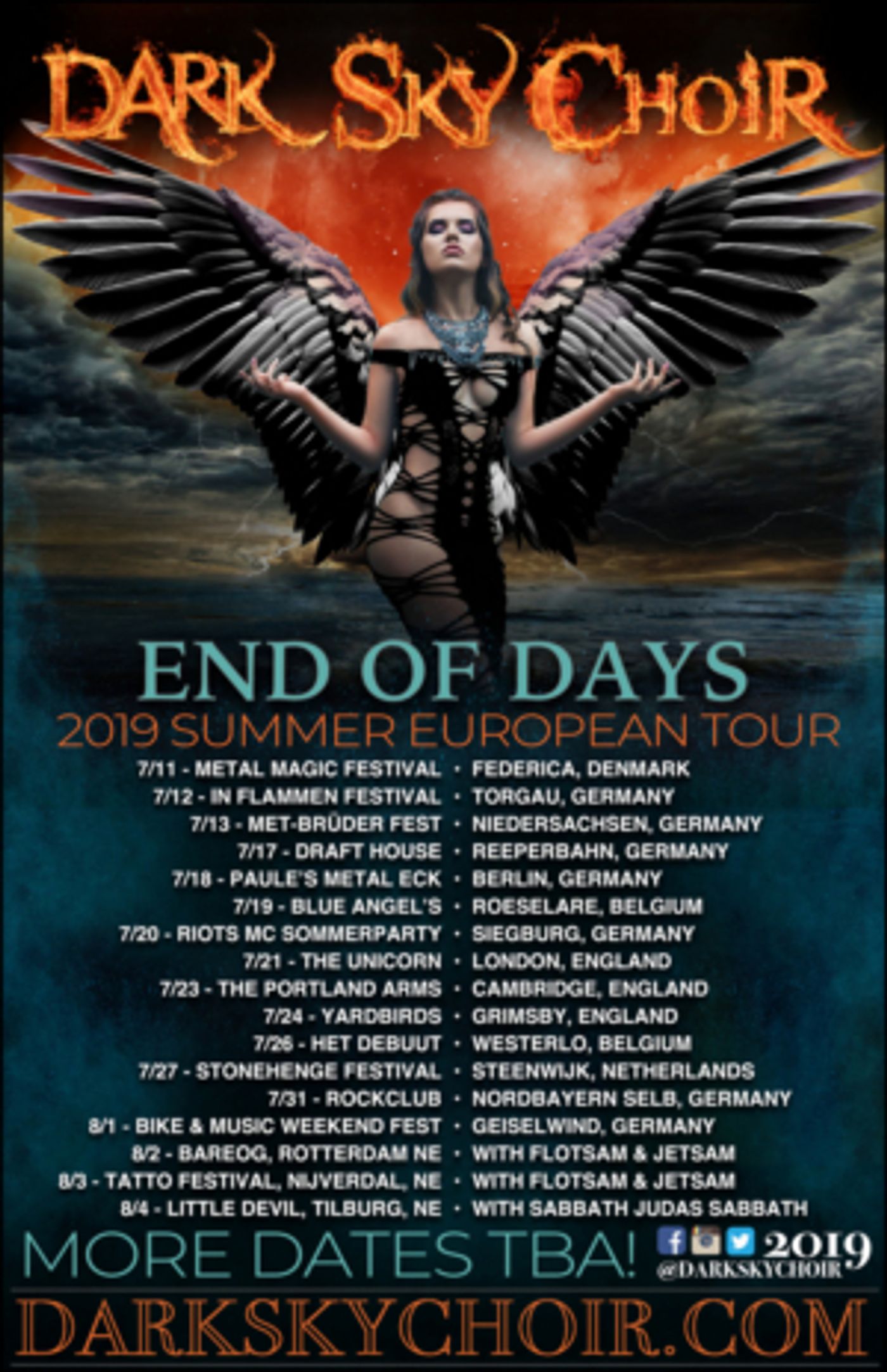 Drummer Jordan Cannata (Adrenaline Mob, Stereo Satellite) On European Tour with Dark Sky Choir  Image