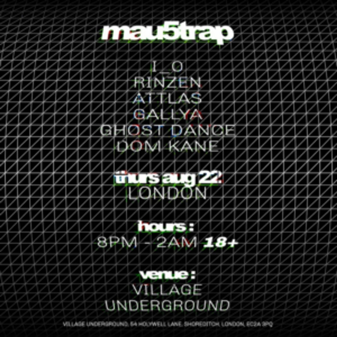 mau5trap to Hold Label Takeover at Village Underground in London mau5trap to Hold Label Takeover at Village Underground in London Image