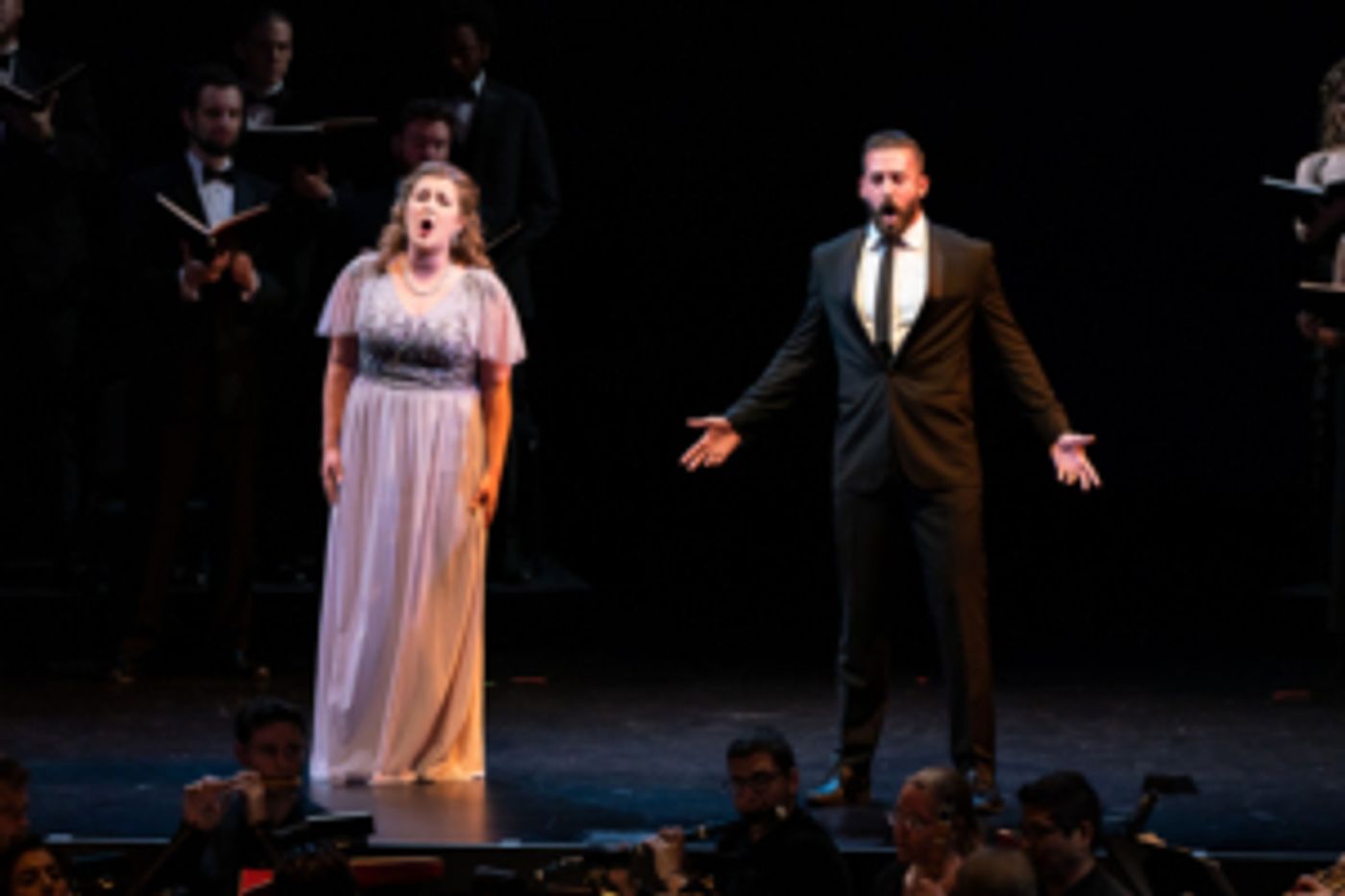 Review: Mostly Mozart's MAGIC FLUTE versus Teatro Nuovo's STRANIERA, Ingenuity Outdoes Purism  Image