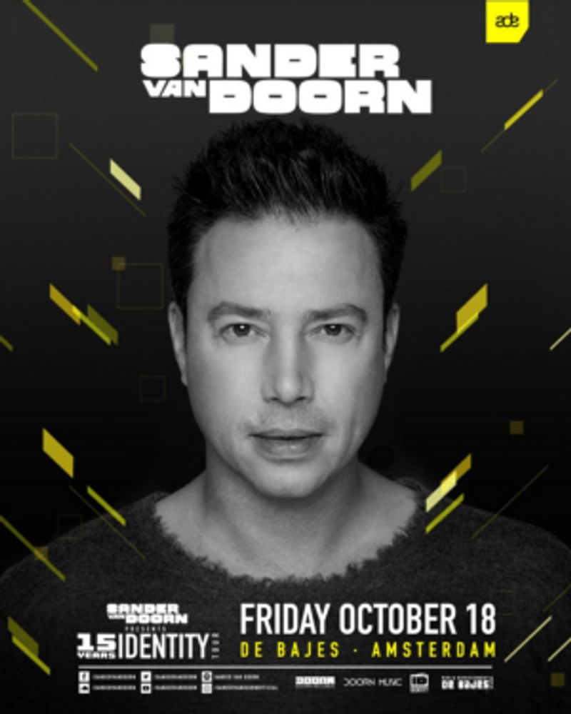 Sander van Doorn Announces 15 Years of Identity ADE Event Image