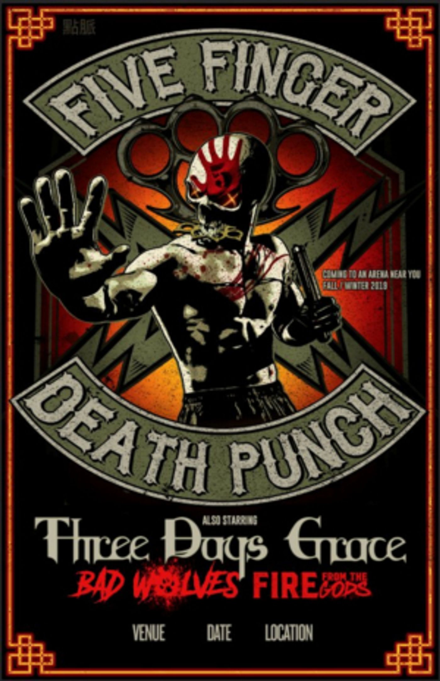 Five Finger Death Punch Announce Fall 2019 U.S. Arena Headlining Tour  Image
