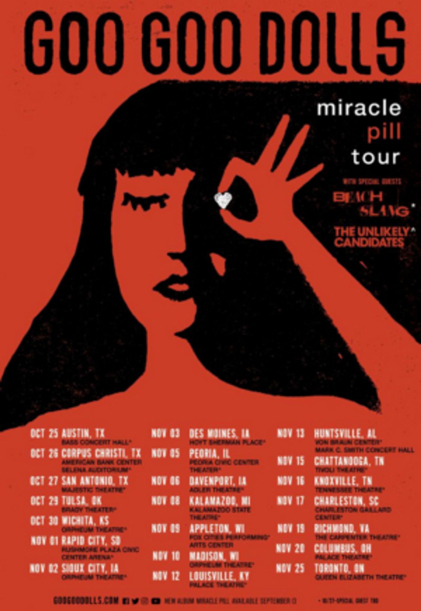 Goo Goo Dolls Announce 2019 Fall Headlining Tour Goo Goo Dolls Announce 2019 Fall Headlining Tour Image