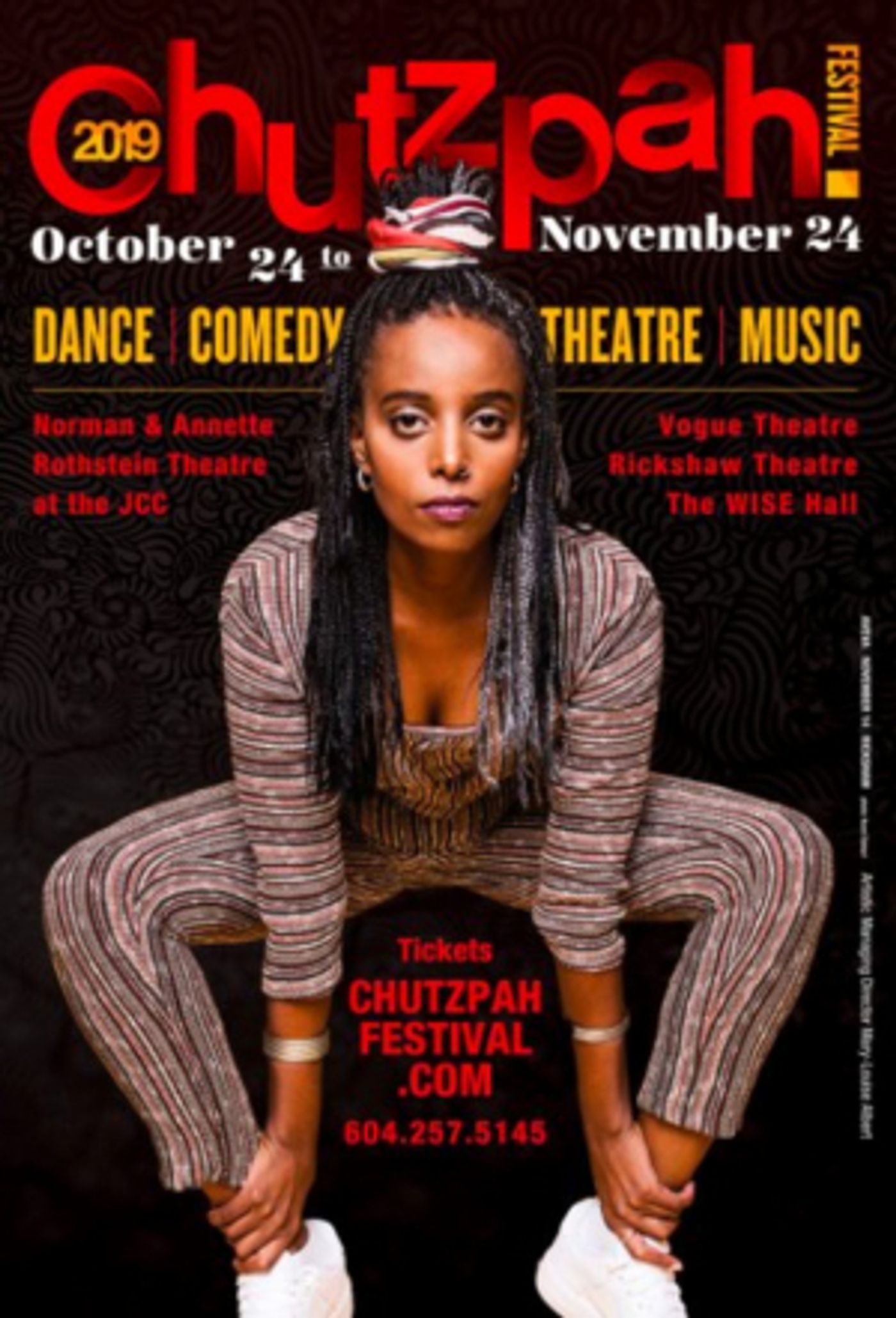 The Chutzpah! Festival Returns During New Late Fall Time Period from October 24 to November 24  Image