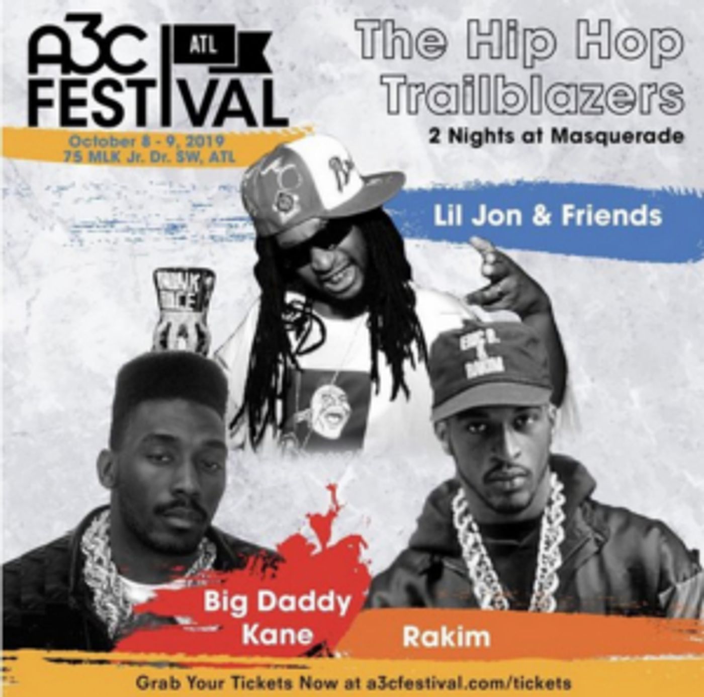 Lil Jon & Friends, Rakim and Big Daddy Kane Announced for A3C Music Festival Lil Jon & Friends, Rakim and Big Daddy Kane Announced for A3C Music Festival Image