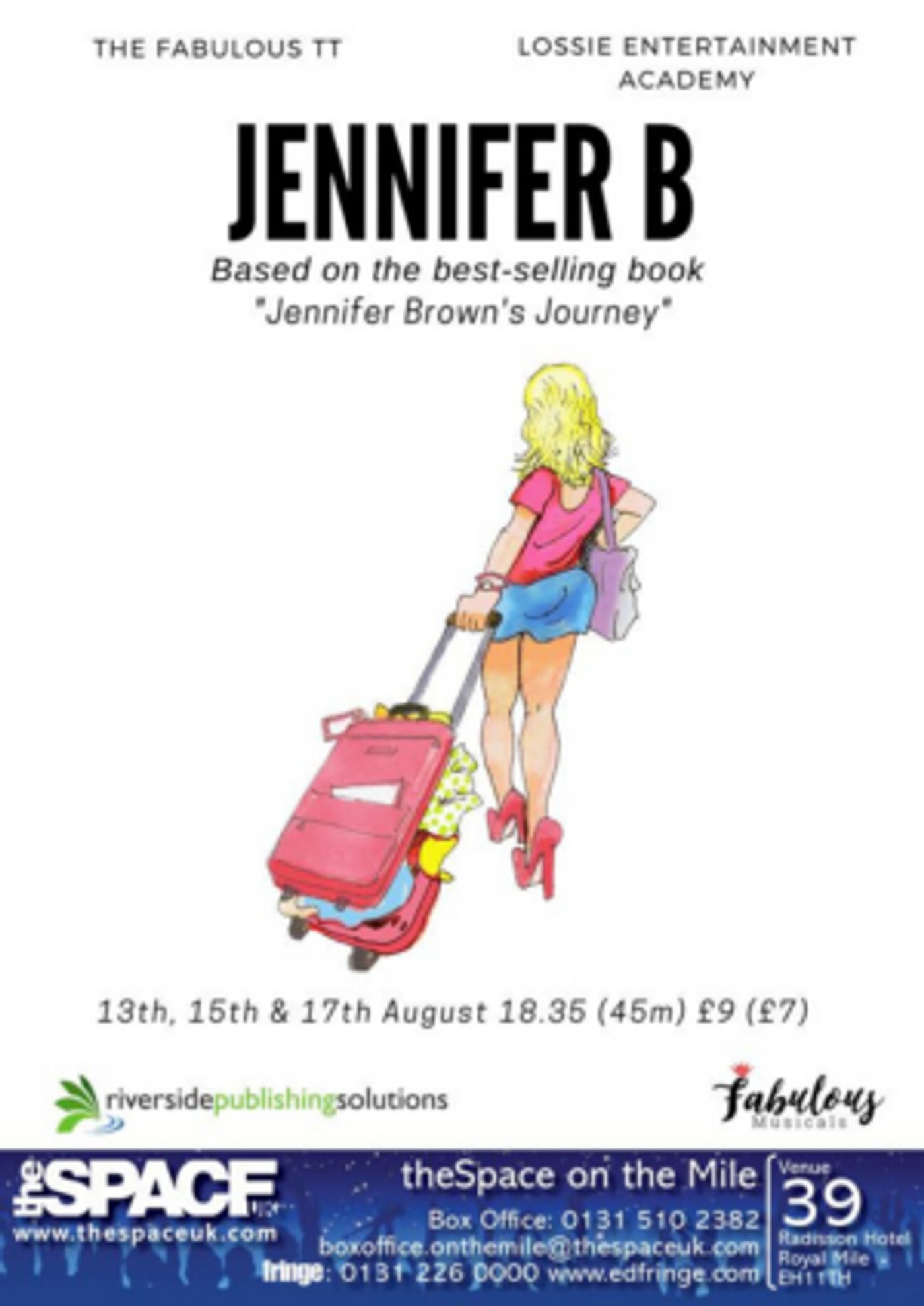 JENNIFER B Heads To The Edinburgh Fringe Festival JENNIFER B Heads To The Edinburgh Fringe Festival Image