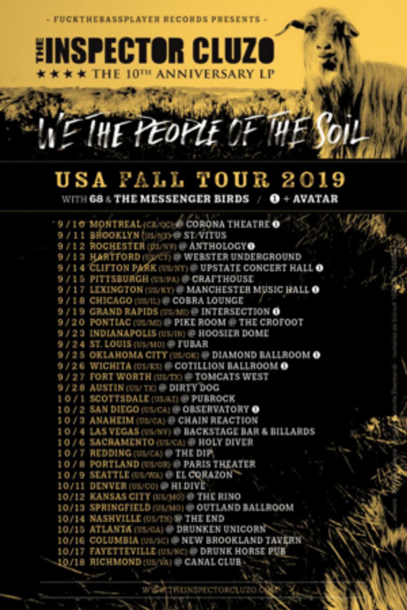 The Inspector Cluzo Announces Fall Tour  Image