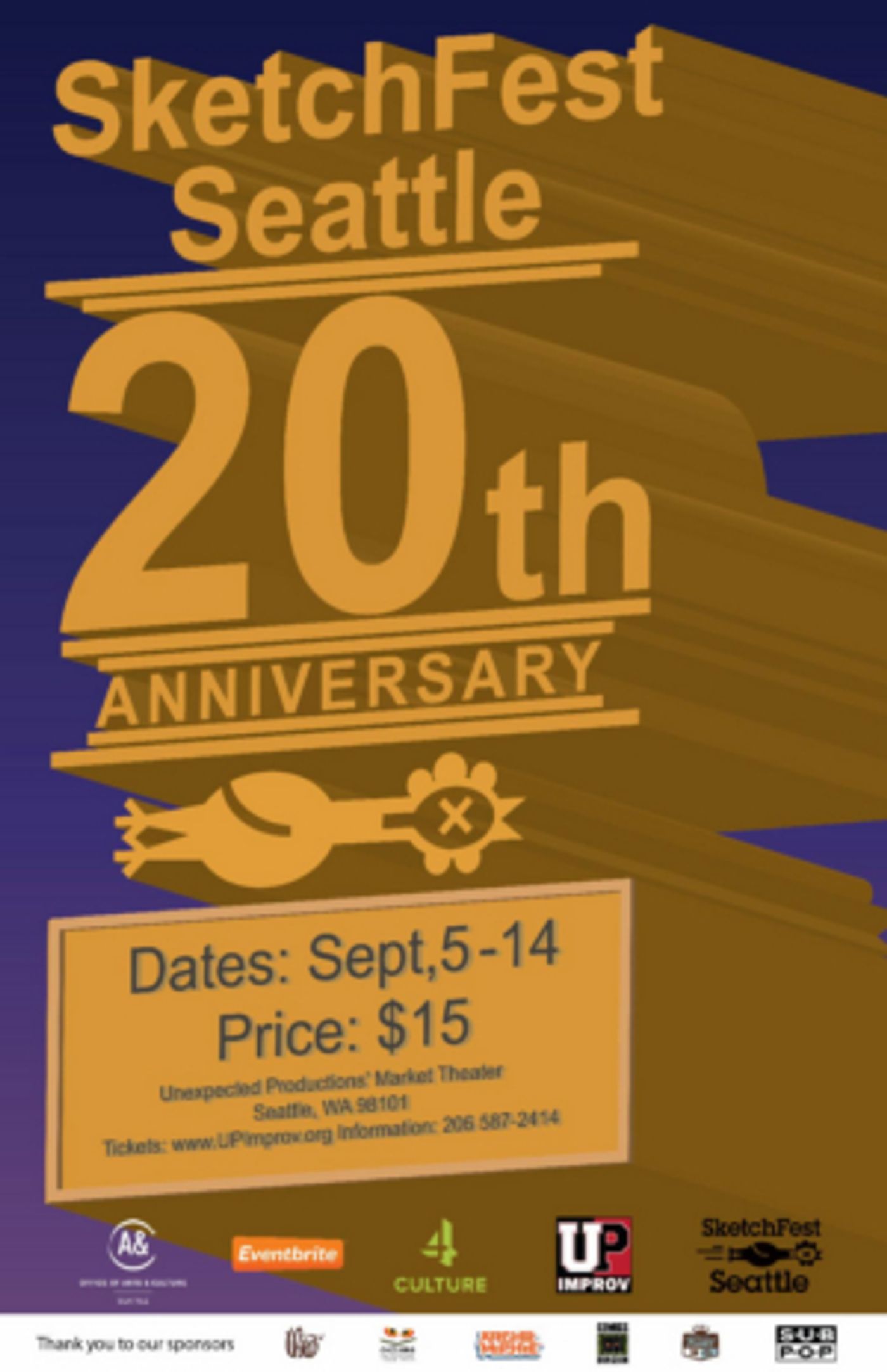 SketchFest Seattle Celebrates 20 Year Opening on September 5th SketchFest Seattle Celebrates 20 Year Opening on September 5th Image