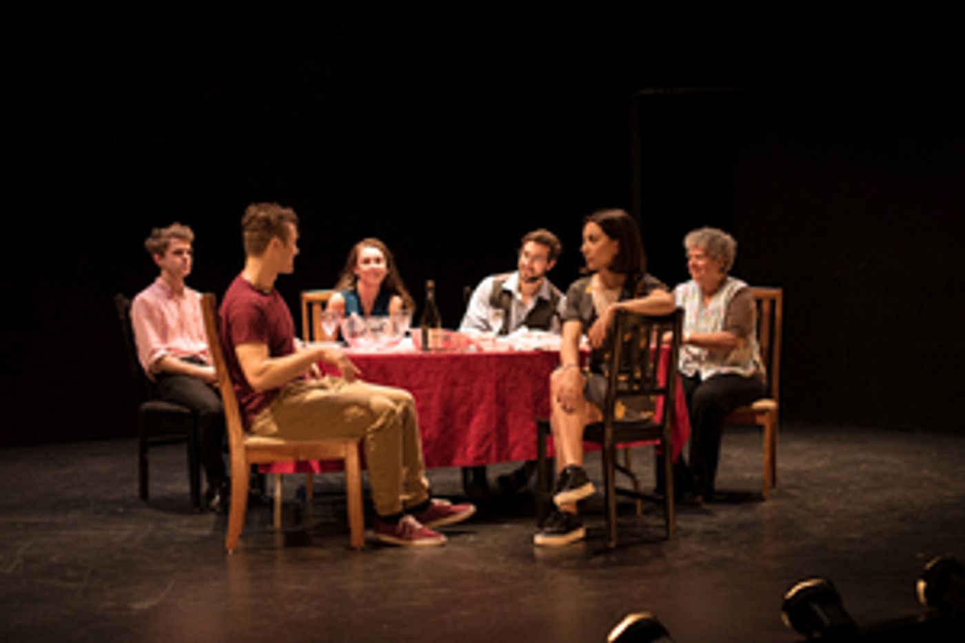 Review: Review: FAMILY'S A HOOT IN DAVIDE FERRARI'S SUNDAY DINNER at Hudson Theater Guild  Image