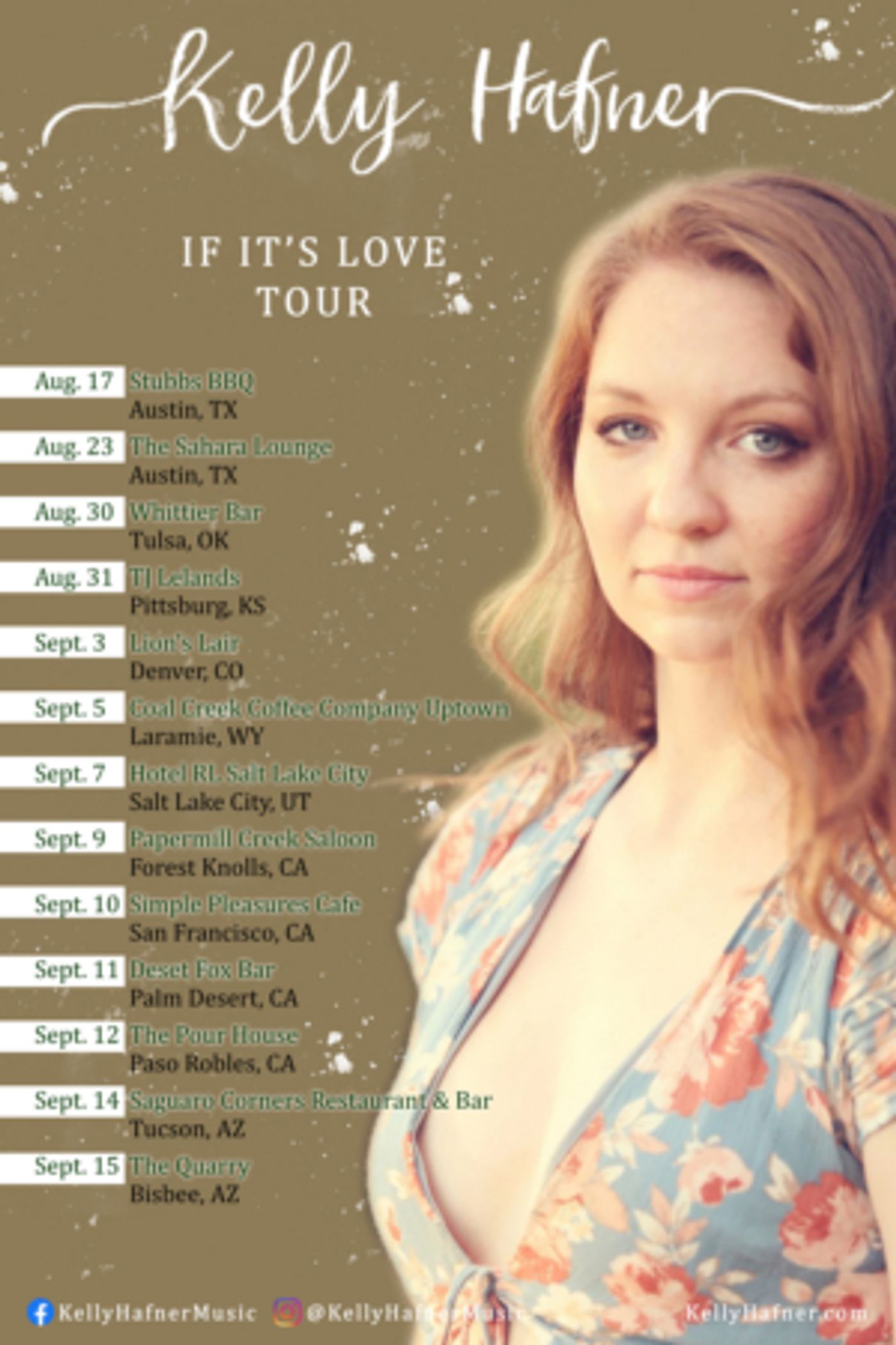 Kelly Hafner Embarks on US Tour  Image