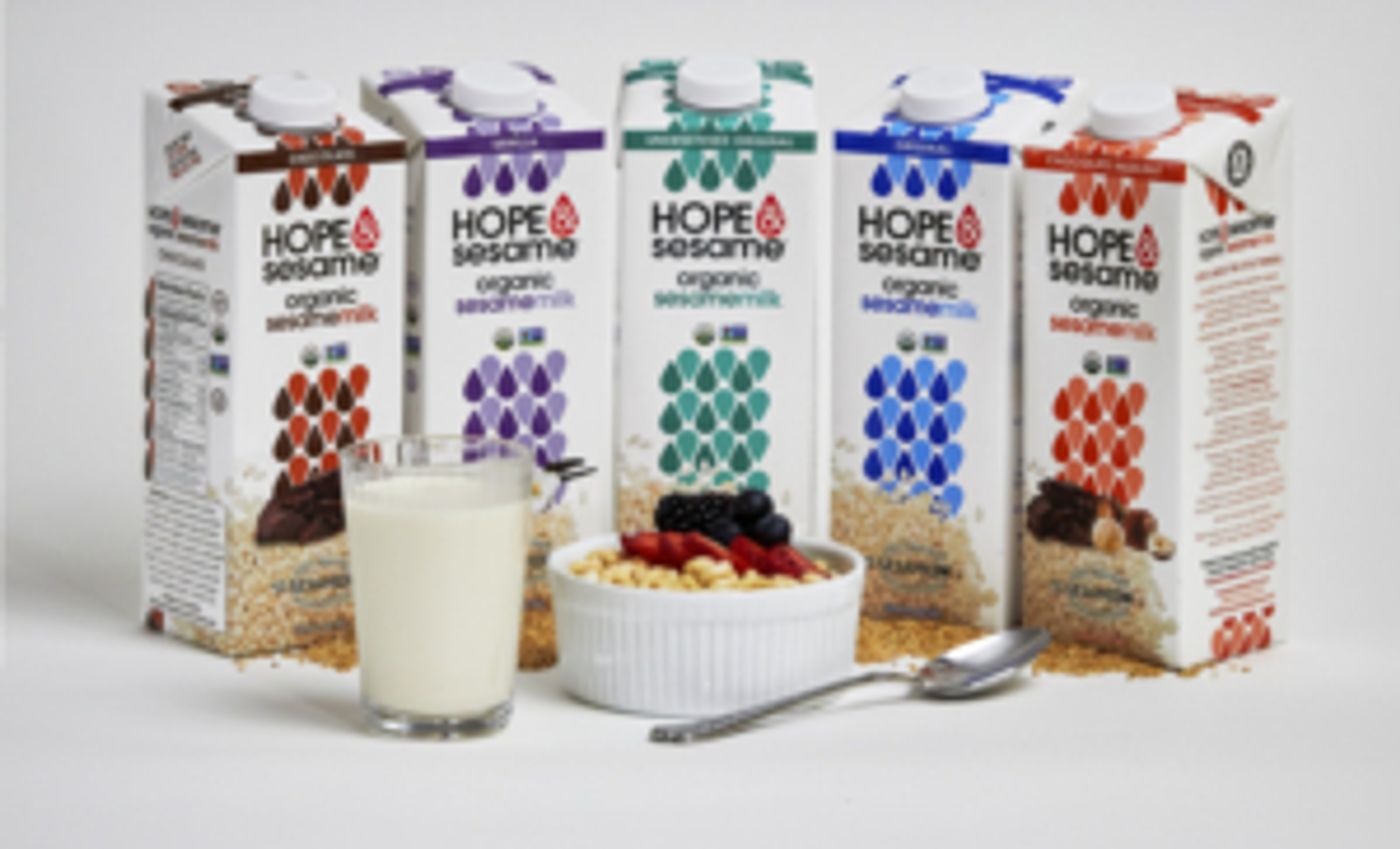 HOPE & SESAME Launches World's First Plant-Based Line of Organic Sesamemilks   Image