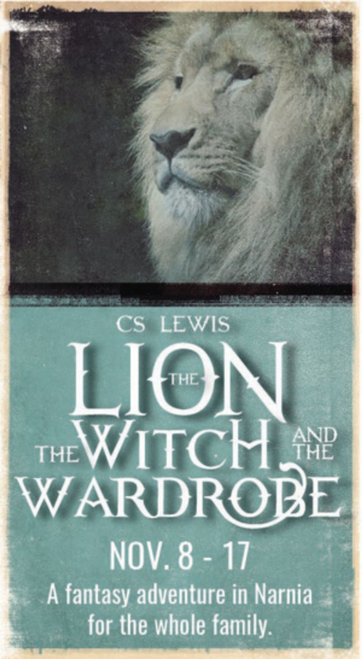 Flat Rock Playhouse Announces Auditions for THE LION, THE WITCH, AND THE WARDROBE Flat Rock Playhouse Announces Auditions for THE LION, THE WITCH, AND THE WARDROBE Image